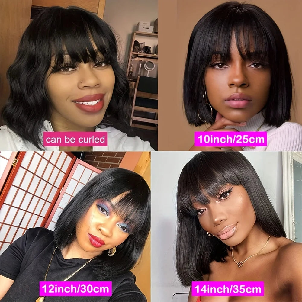 Straight Bob Human Hair Wig