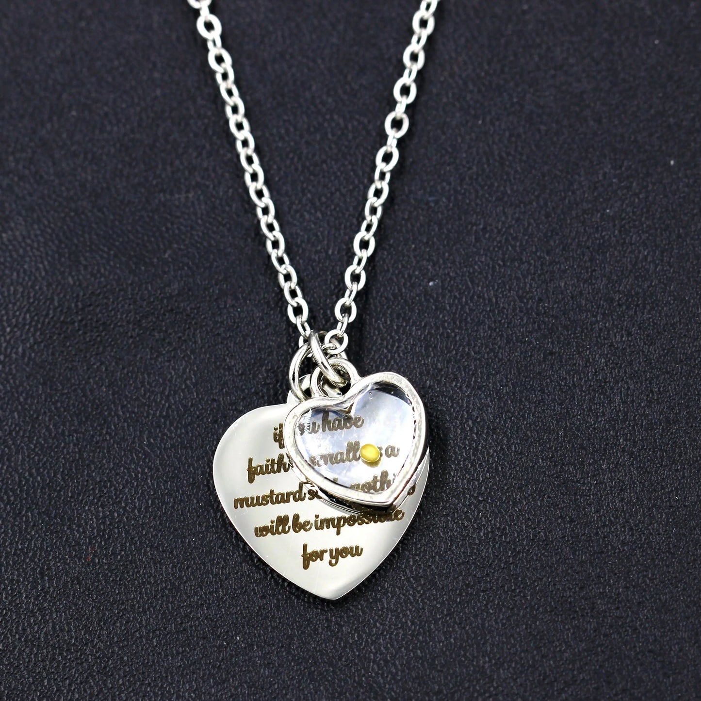 Heart Shaped Stainless Steel Religion Jewelry