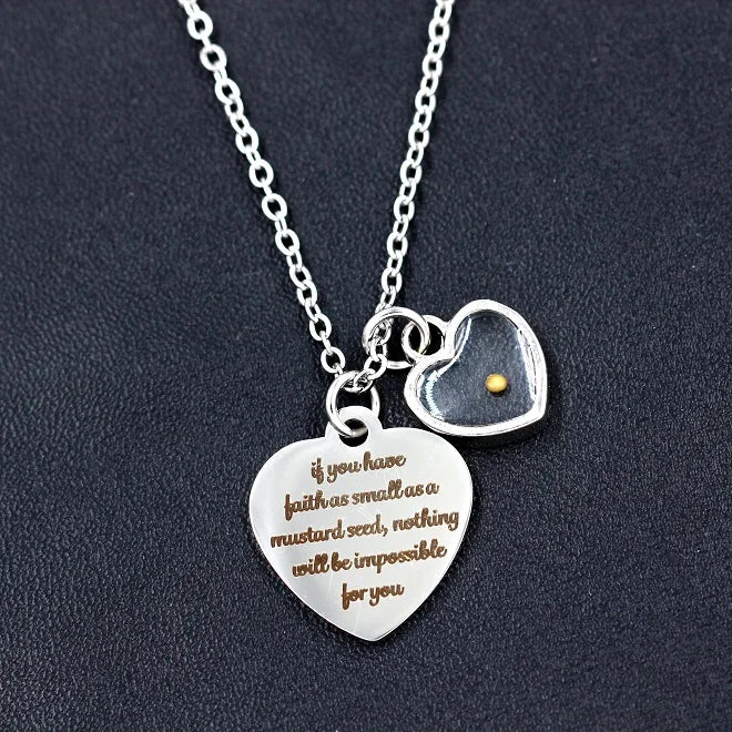 Heart Shaped Stainless Steel Religion Jewelry