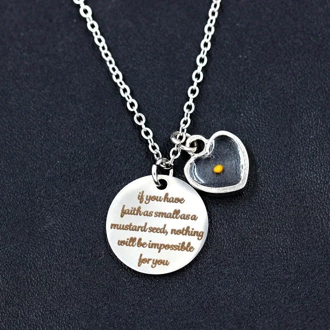 Heart Shaped Stainless Steel Religion Jewelry