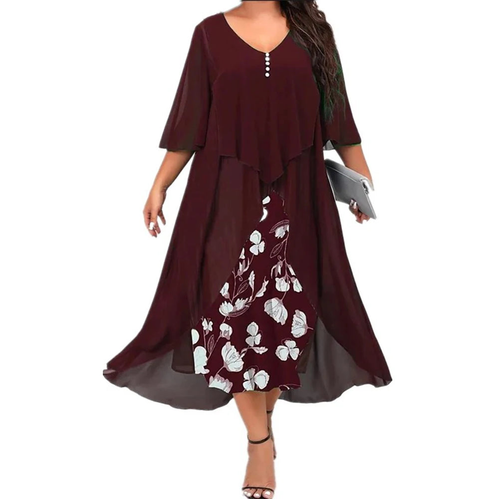 Summer Plus Size Black Dress