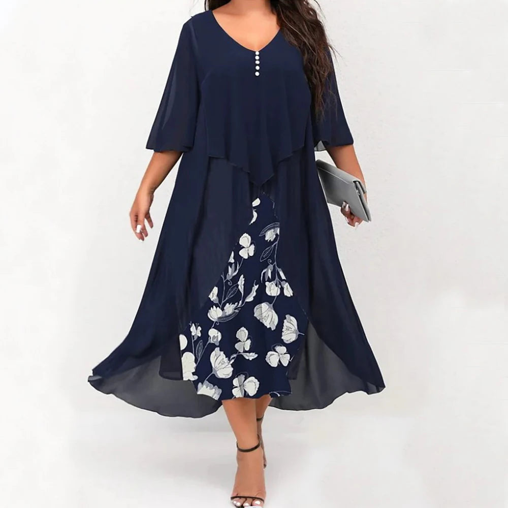 Summer Plus Size Black Dress