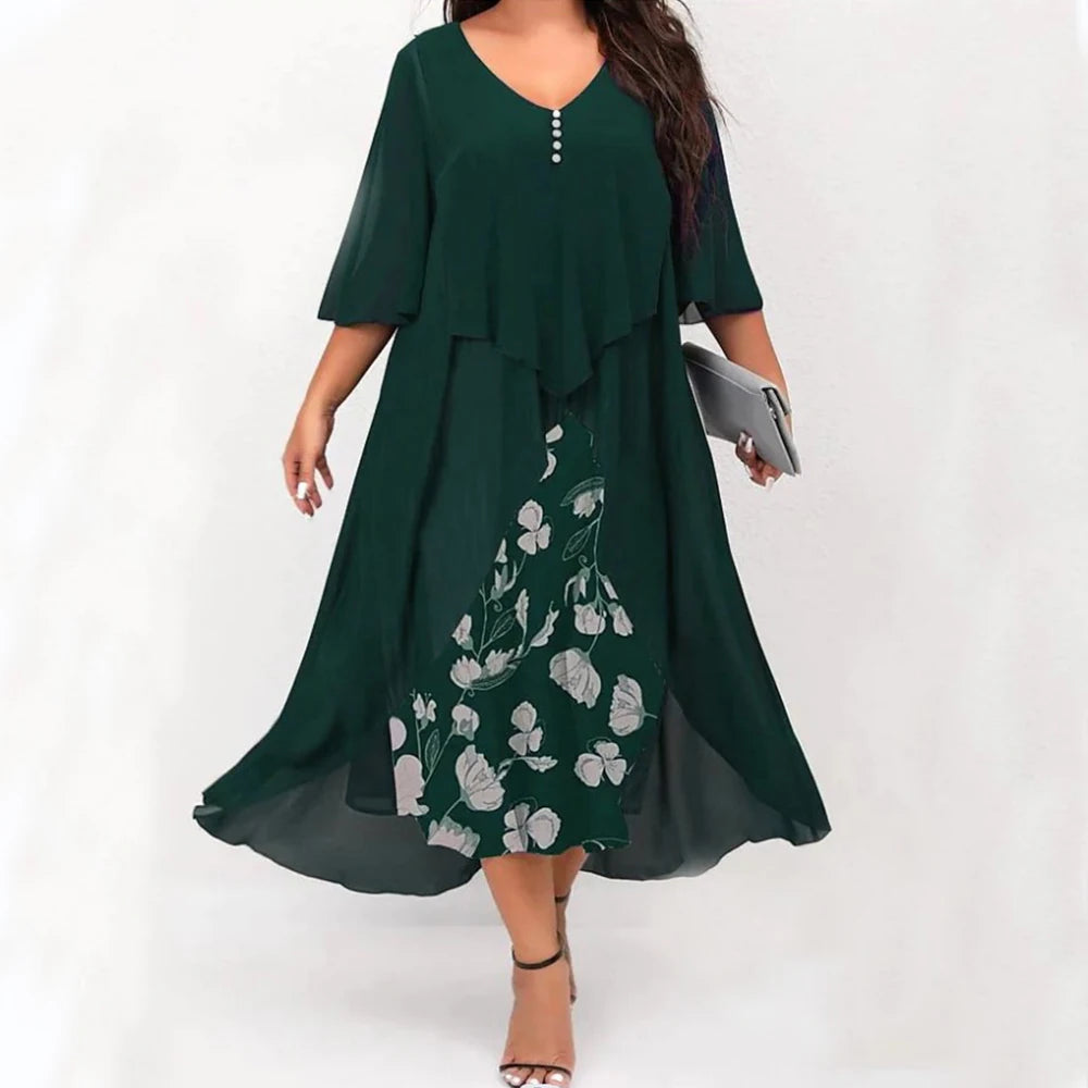 Summer Plus Size Black Dress