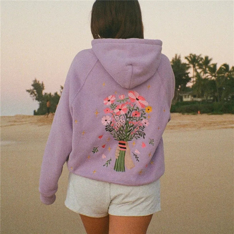 Print Hoodies Vintage Oversized
