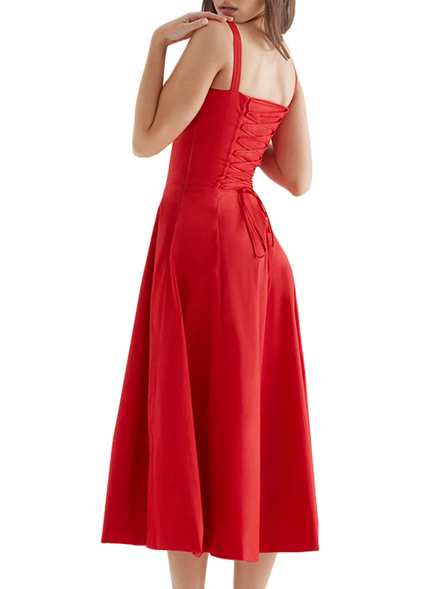 Floral Print Halter Neck Maxi Dress