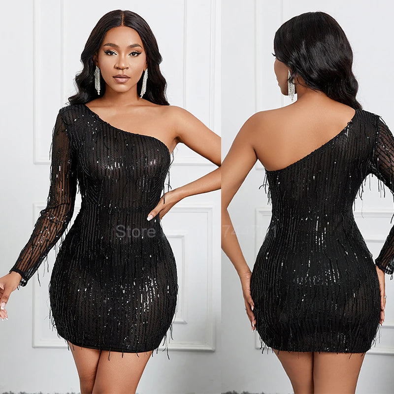 Sequined Mini Dress Vestidos