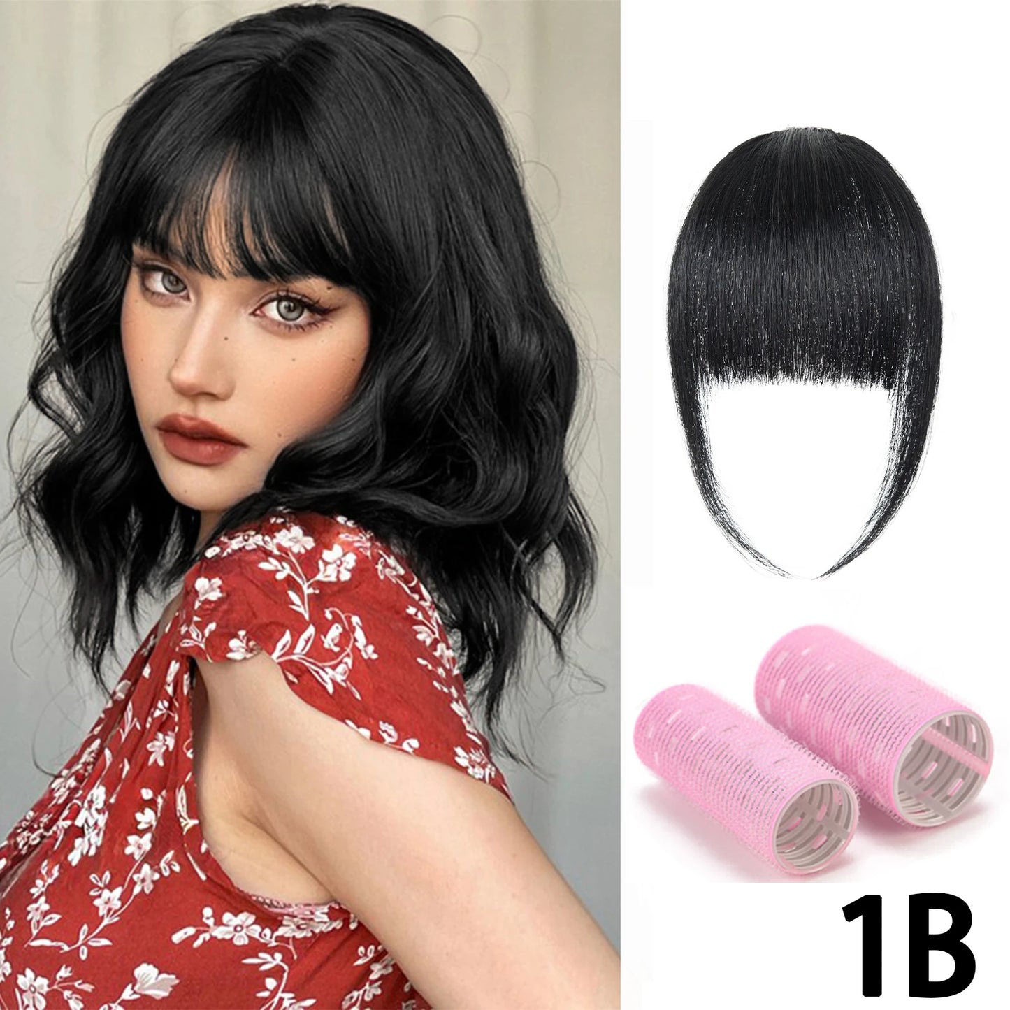 100% Human Invisible Hair Bangs