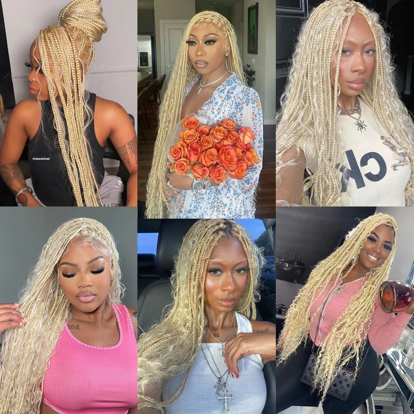 #613 Blonde Human Hair Women