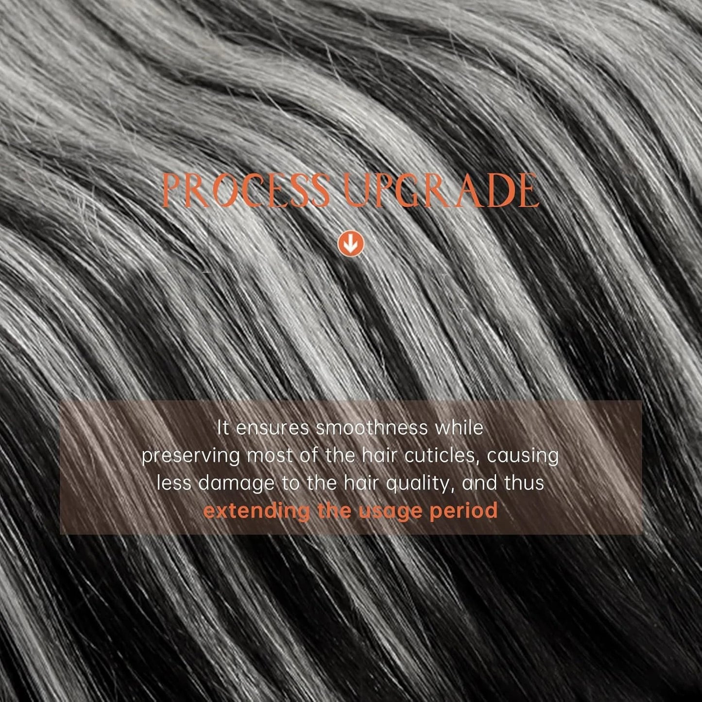 Clip In Extensions140g Gray Human Hair For Women