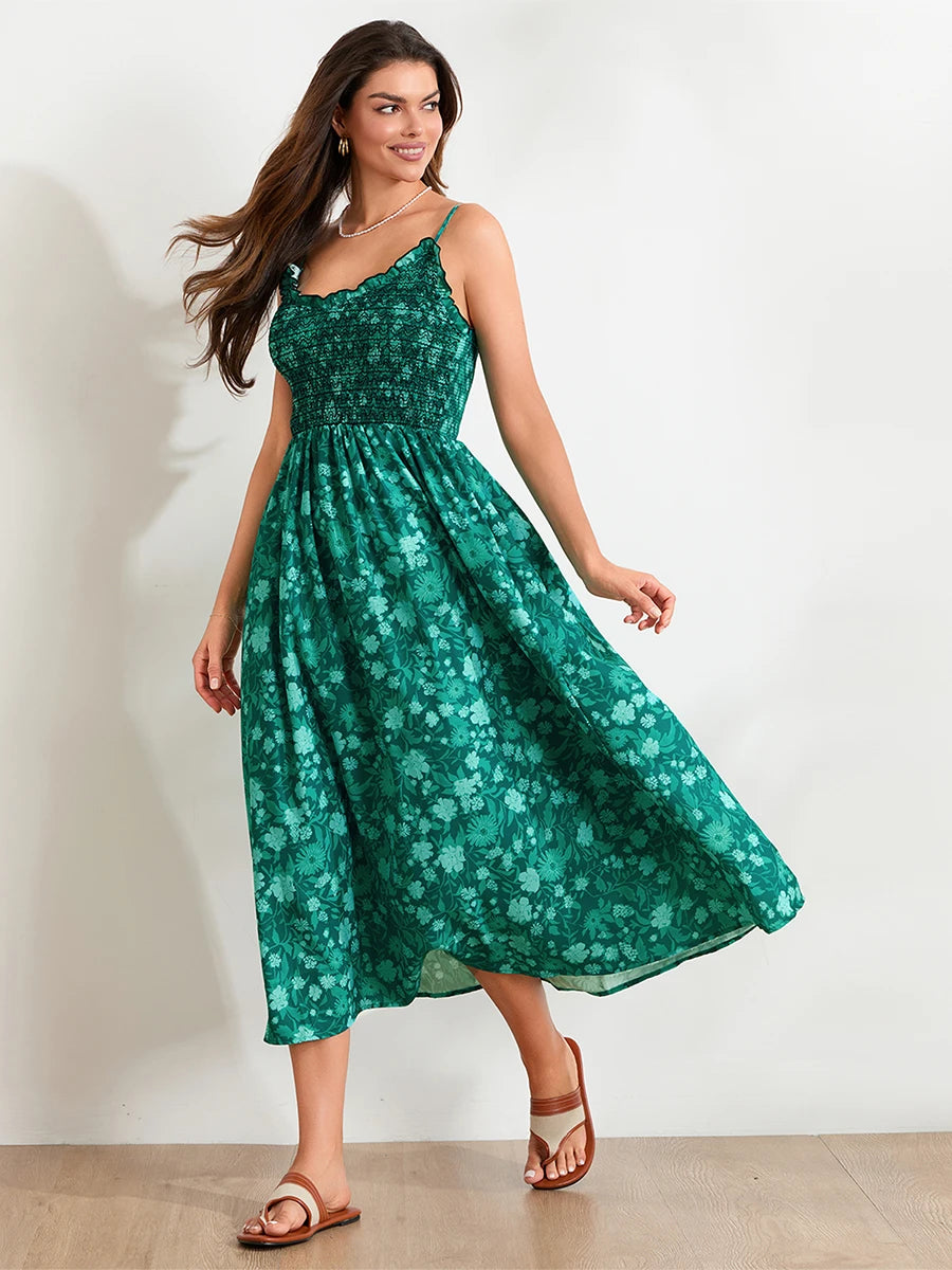 Elegant A-Line Maxi Dress