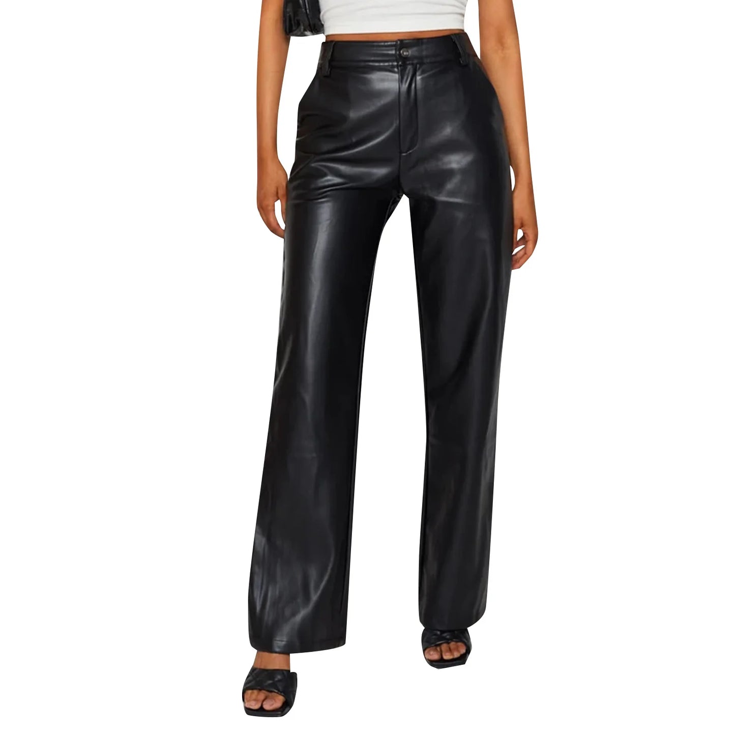 Womens Casual Loose Fit Trousers