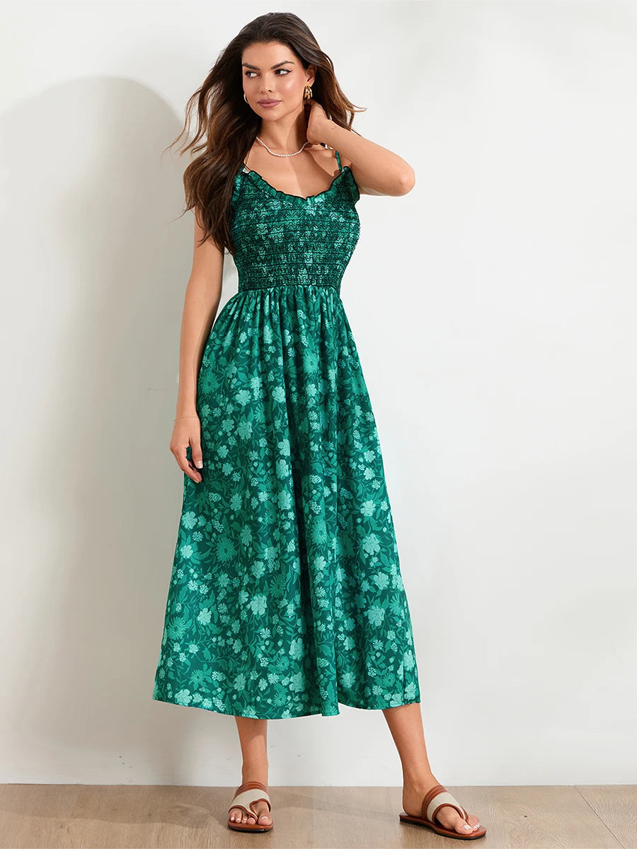 Elegant A-Line Maxi Dress