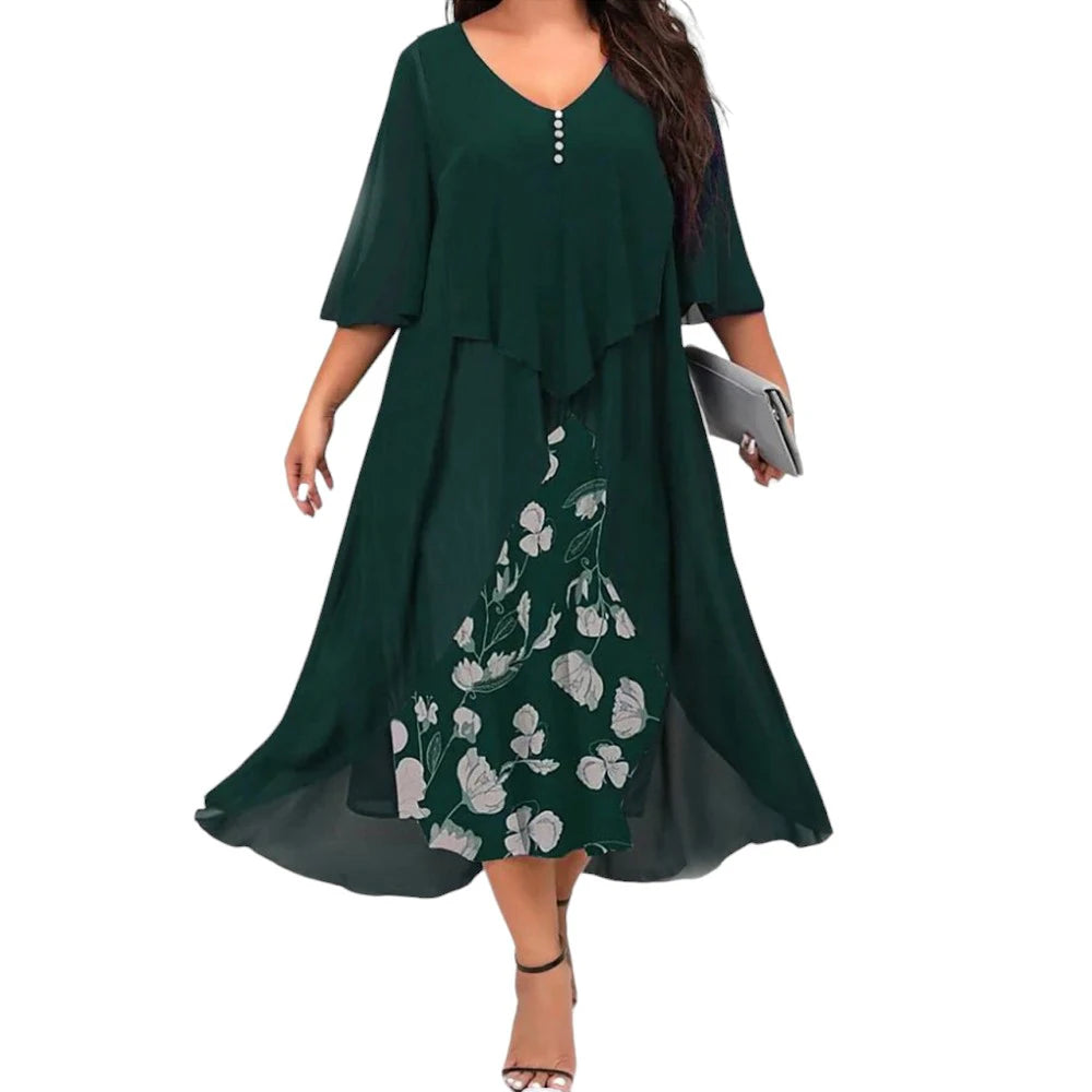Summer Plus Size Black Dress