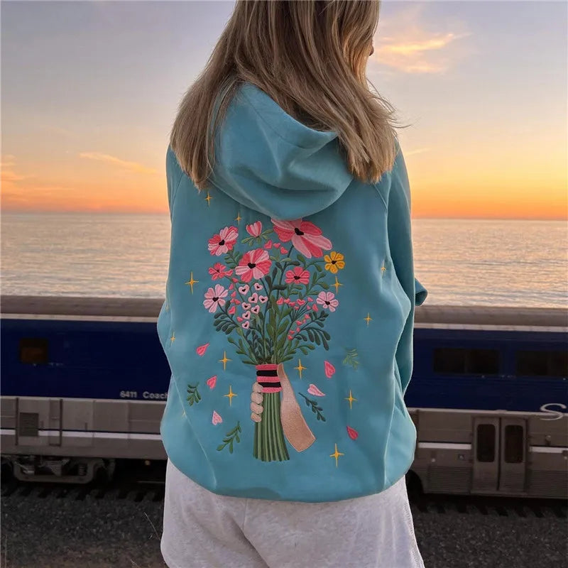 Print Hoodies Vintage Oversized