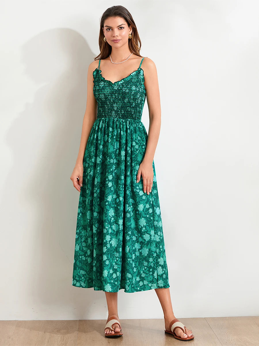 Elegant A-Line Maxi Dress