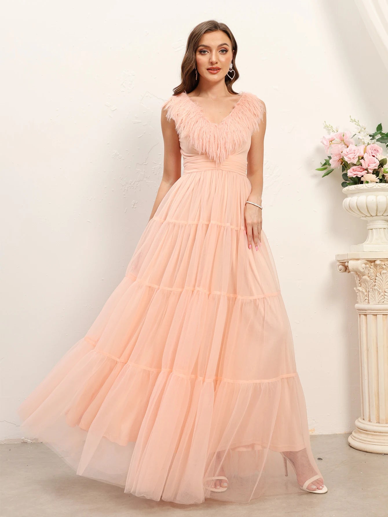 Elegant Pink Prom Dresses For Formal Occasions Spaghetti Straps Floor-Length Wedding Party Dress Evening Wear Robes Vestidos