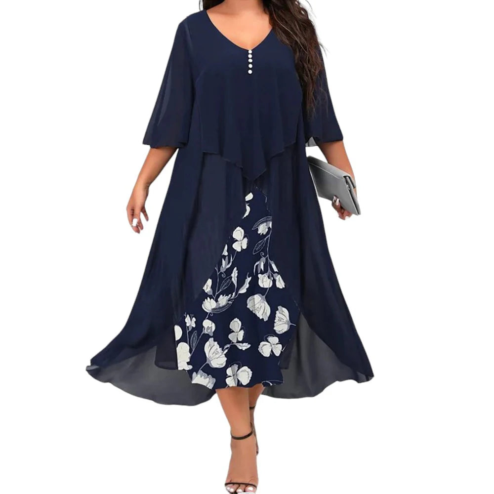 Summer Plus Size Black Dress