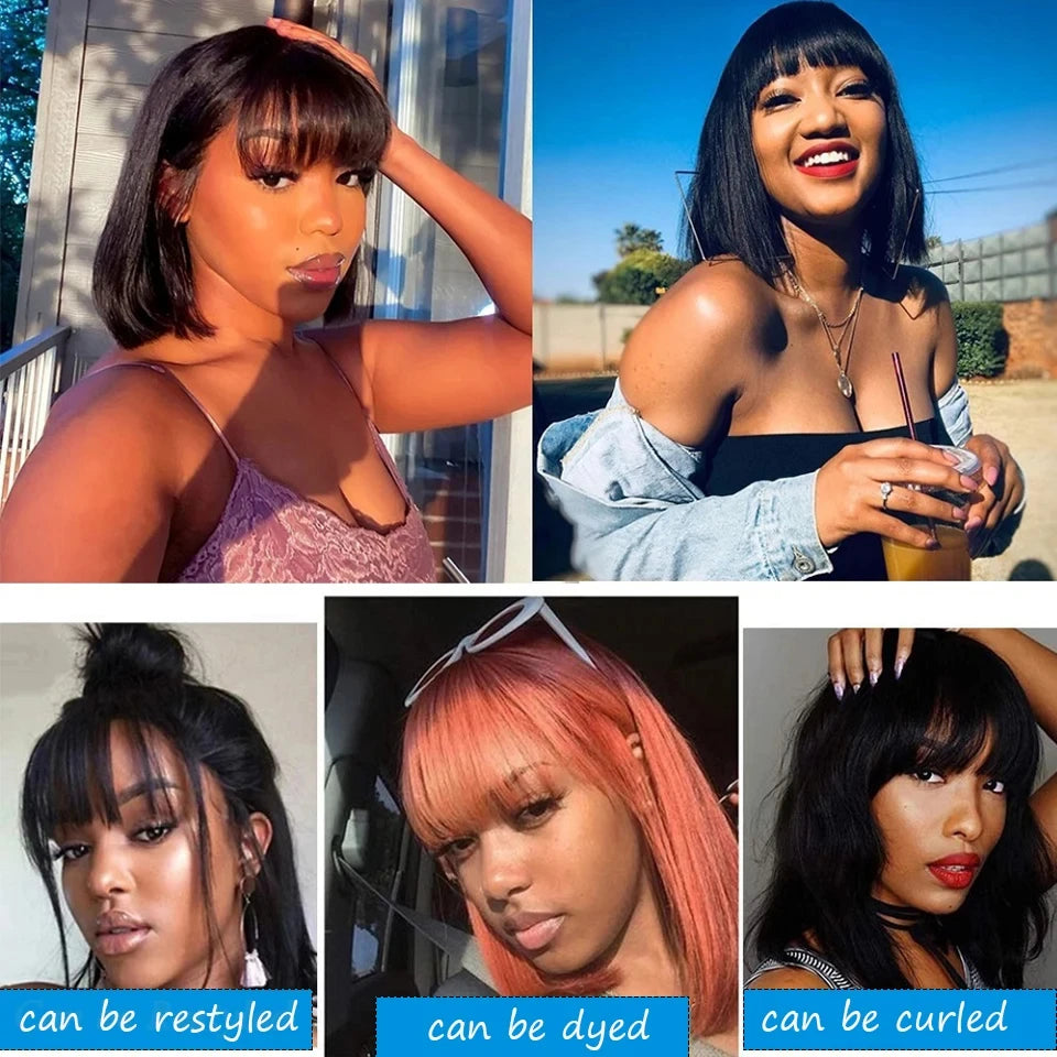 Straight Bob Human Hair Wig