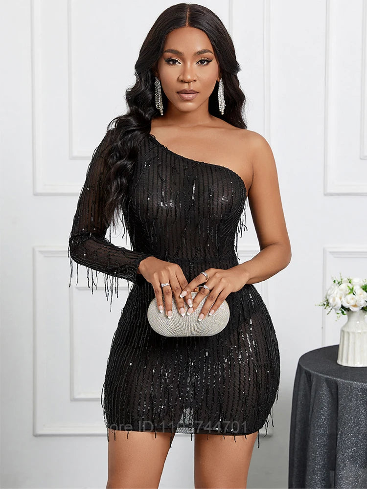 Sequined Mini Dress Vestidos