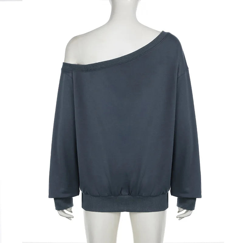 Sexy Off Shoulder Sweatshirt