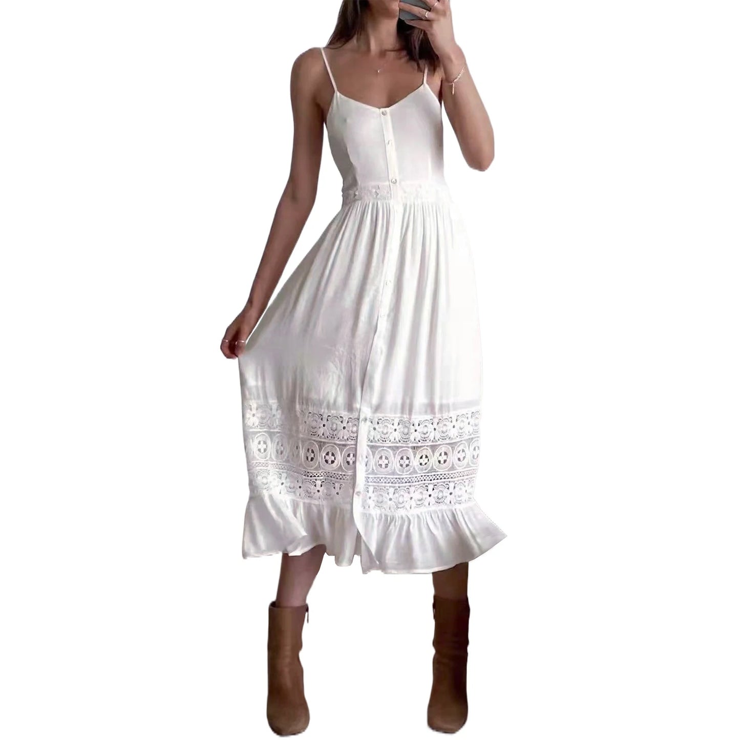 Elegant Summer Boho Beach Dress