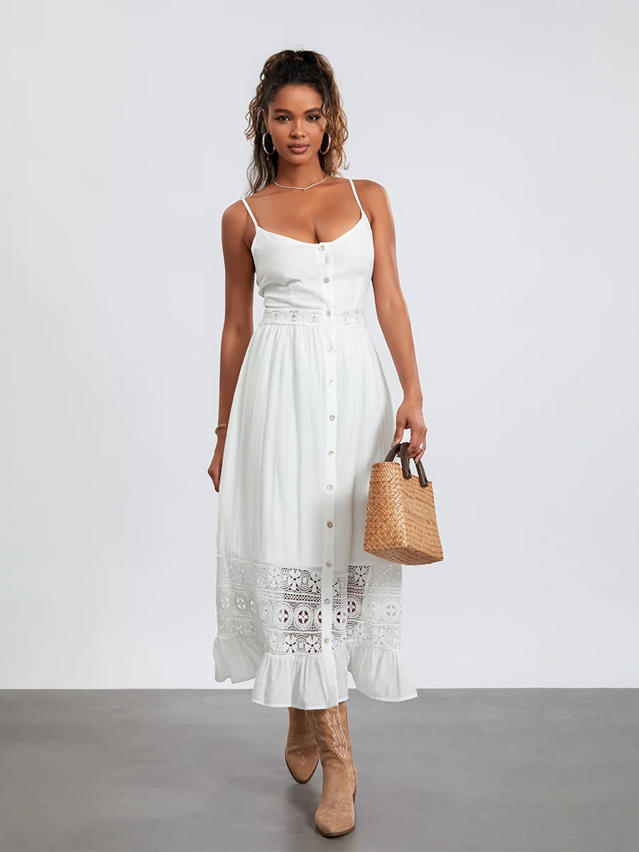 Elegant Summer Boho Beach Dress