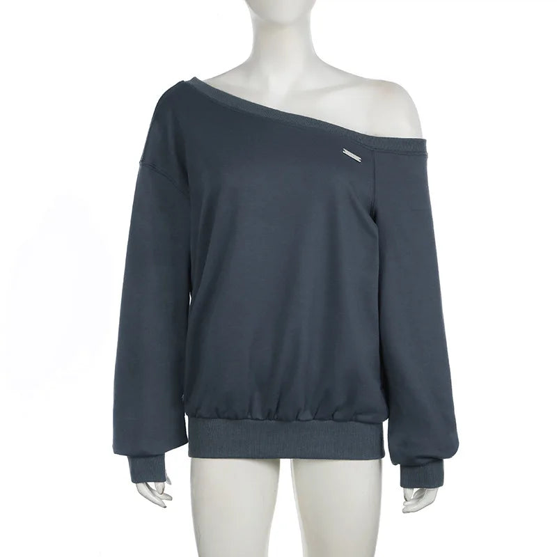 Sexy Off Shoulder Sweatshirt