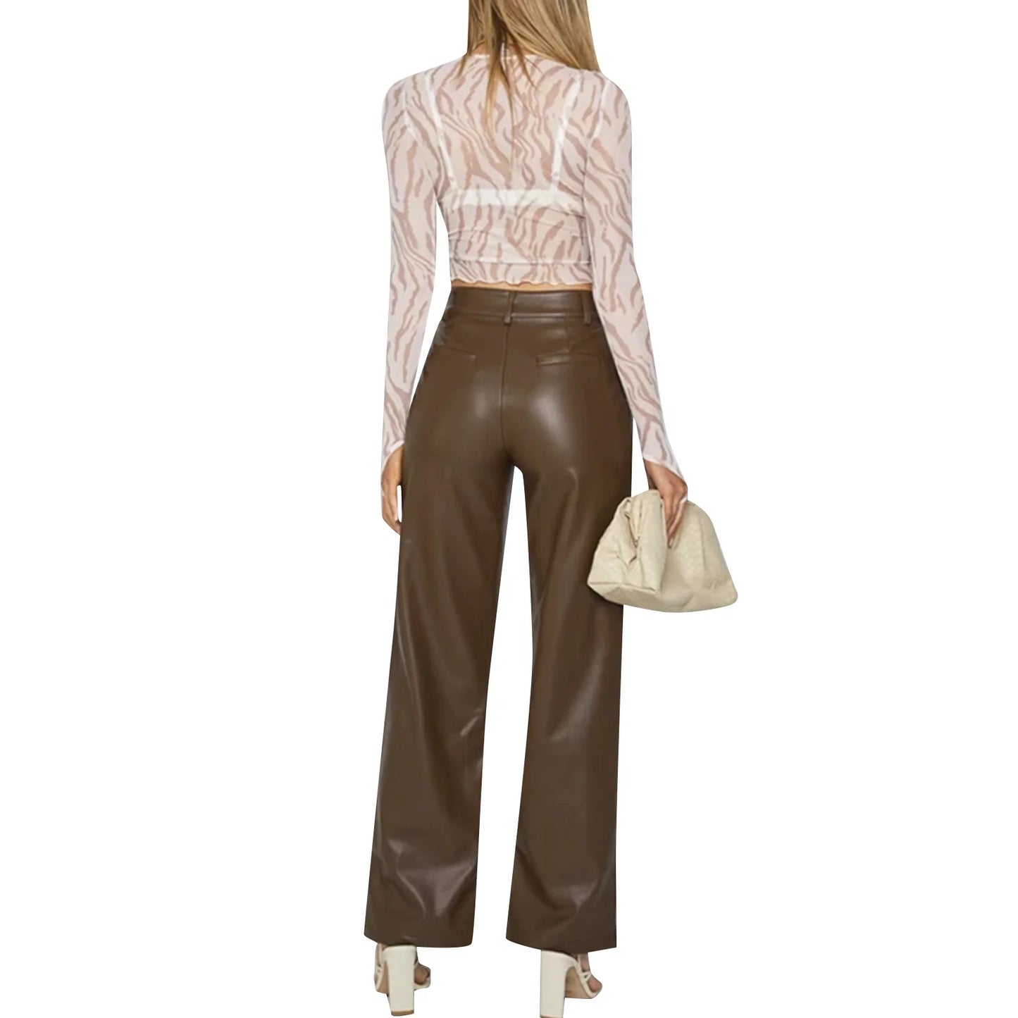 Womens Casual Loose Fit Trousers