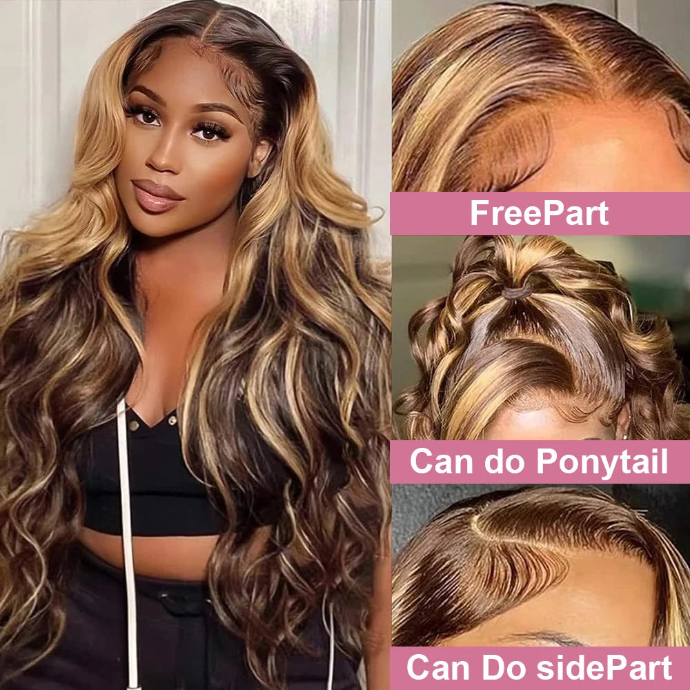 Ombre Body Wave Wigs For Women