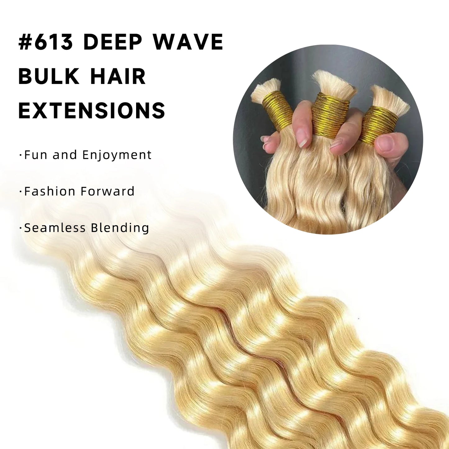 #613 Blonde Human Hair Women