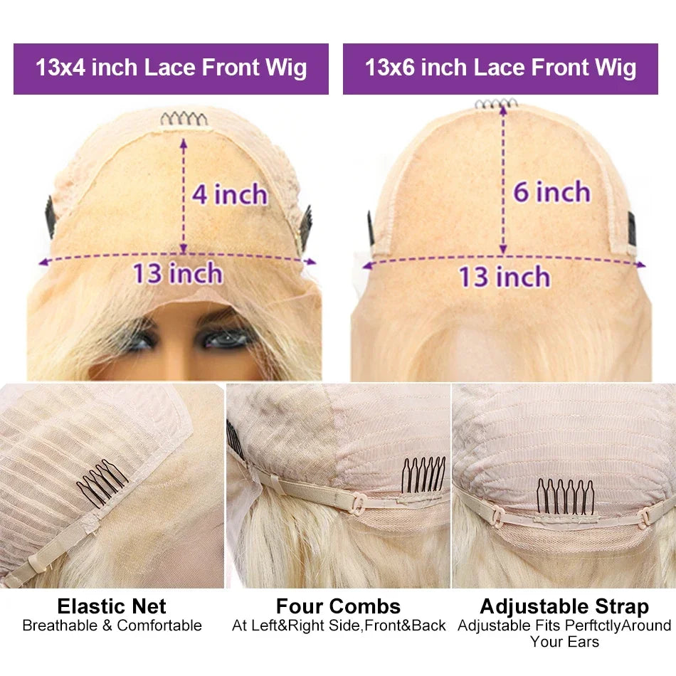 Blonde Body Wave Lace Front For Black Women
