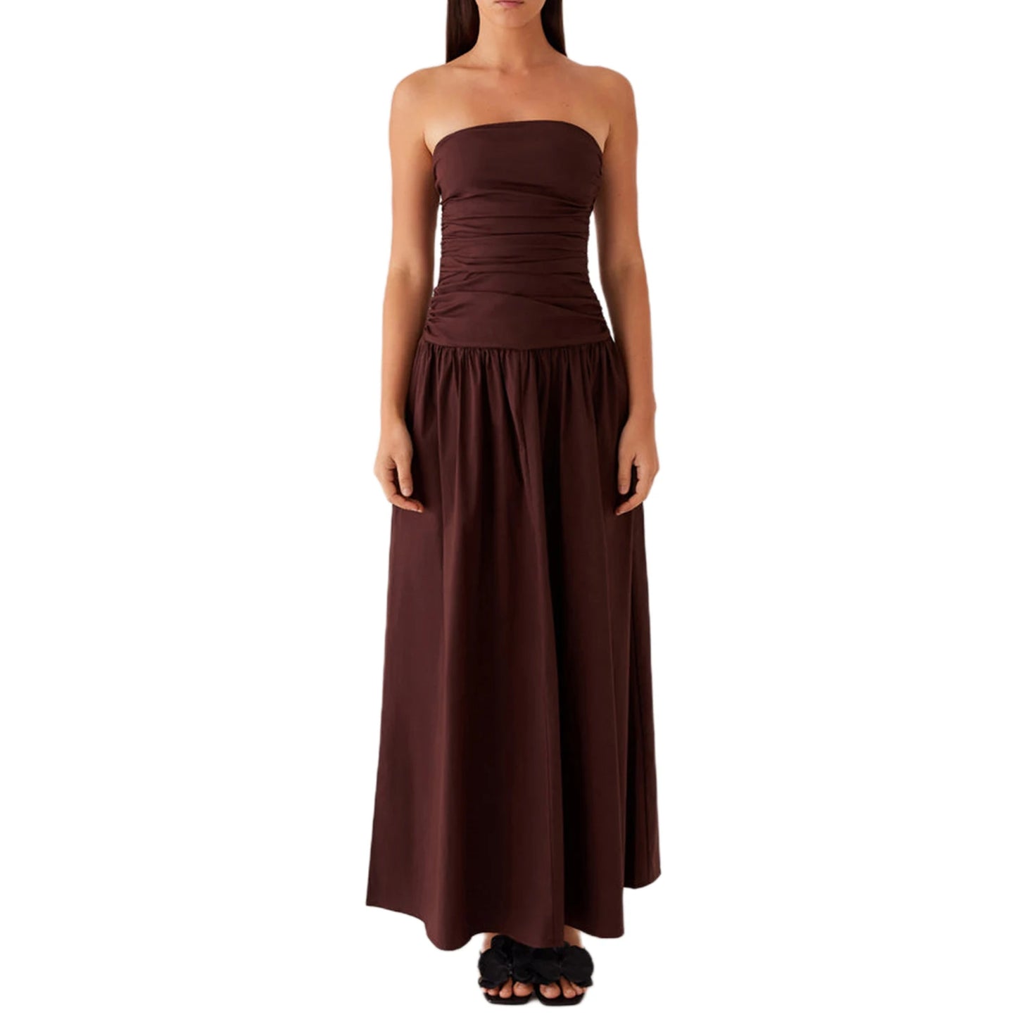 Elegant Maxi Dress with Open Back