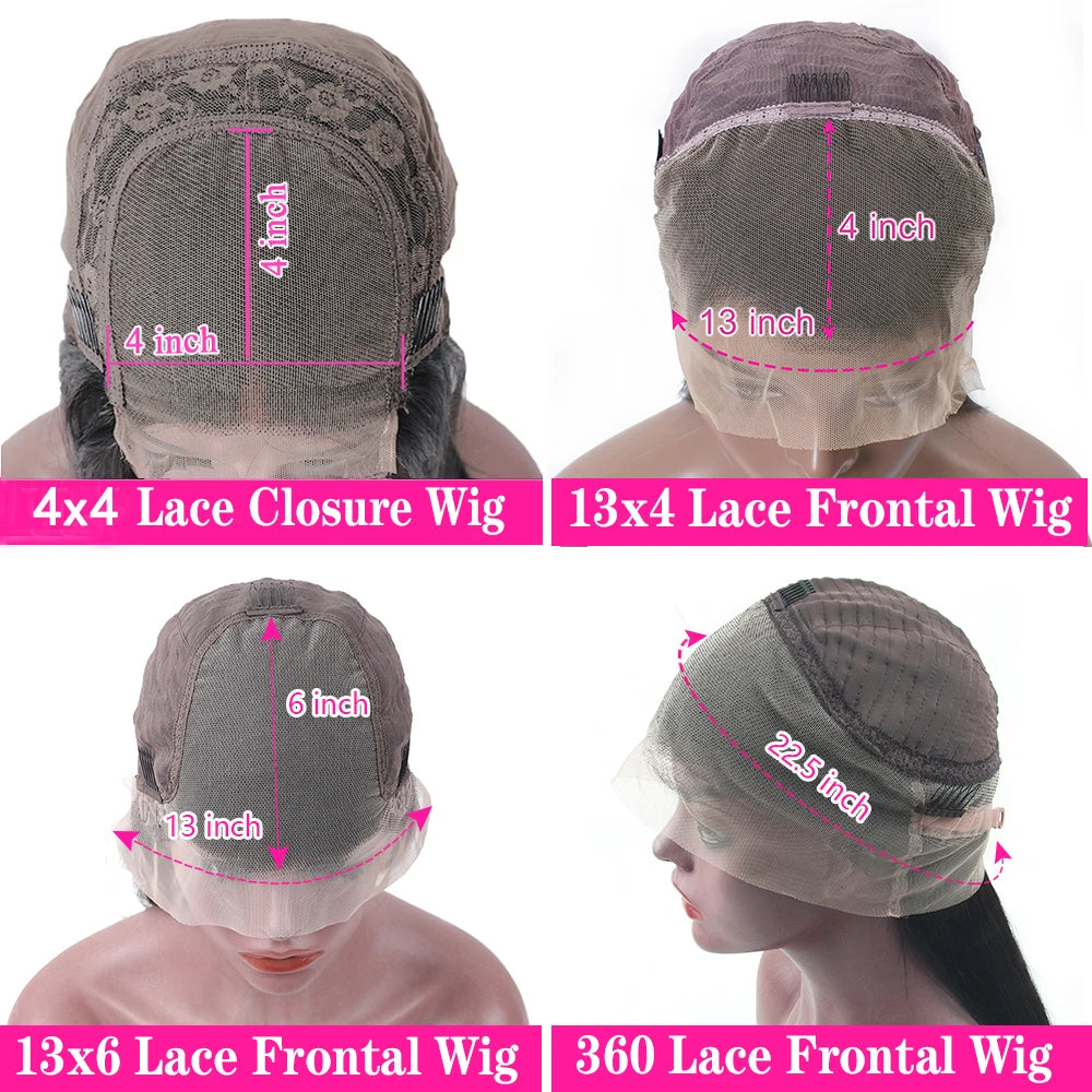 Chocolate Brown Straight Lace Front Wigs