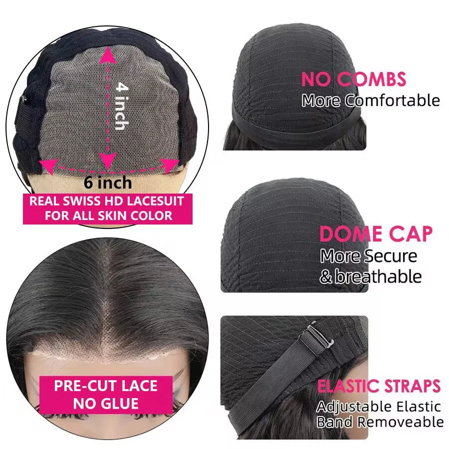 Brazilian Glueless Wig Human Hair