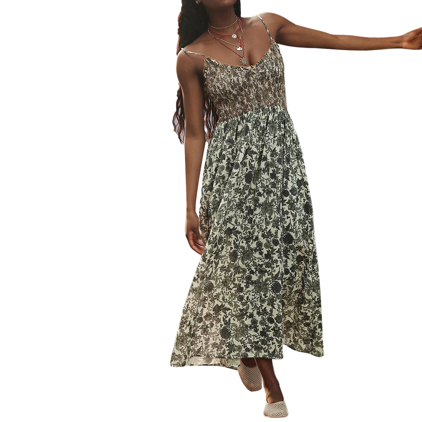 Elegant A-Line Maxi Dress