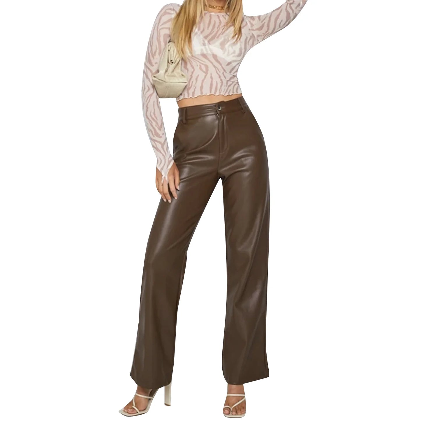 Womens Casual Loose Fit Trousers