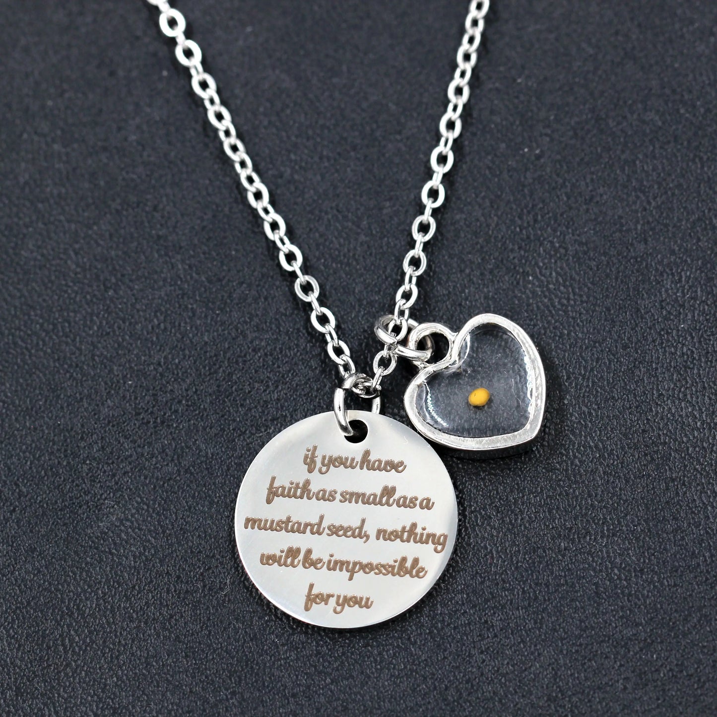 Heart Shaped Stainless Steel Religion Jewelry