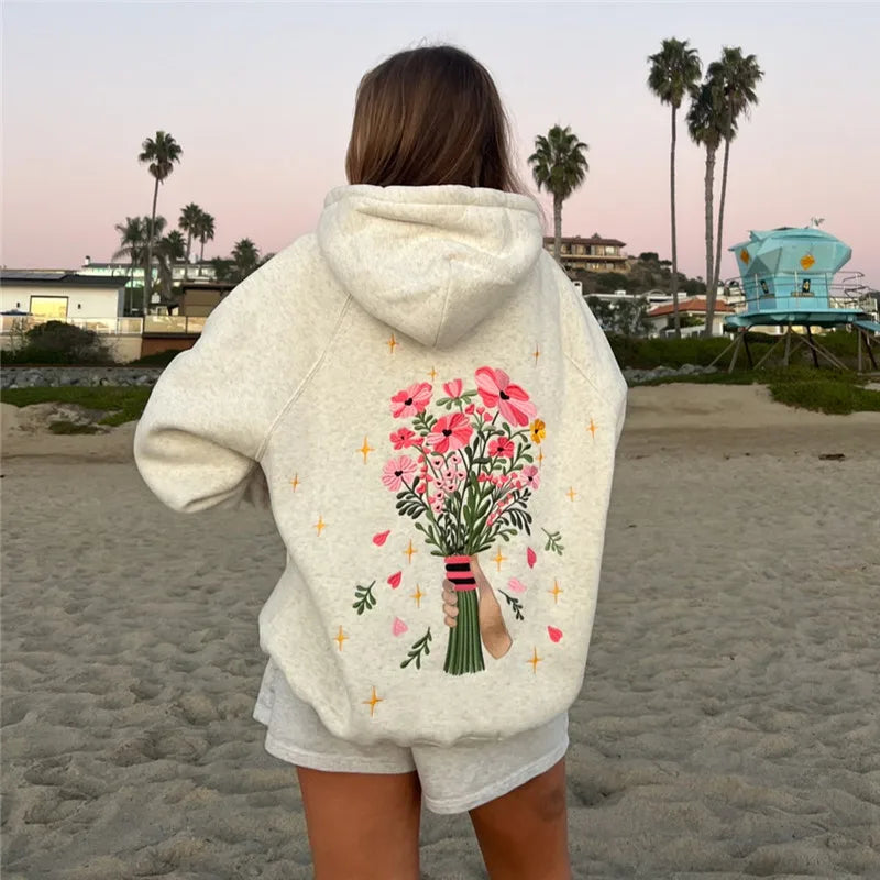 Print Hoodies Vintage Oversized