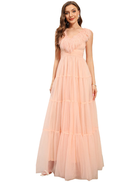 Elegant Pink Prom Dresses For Formal Occasions Spaghetti Straps Floor-Length Wedding Party Dress Evening Wear Robes Vestidos