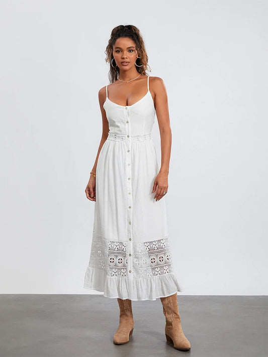 Elegant Summer Boho Beach Dress
