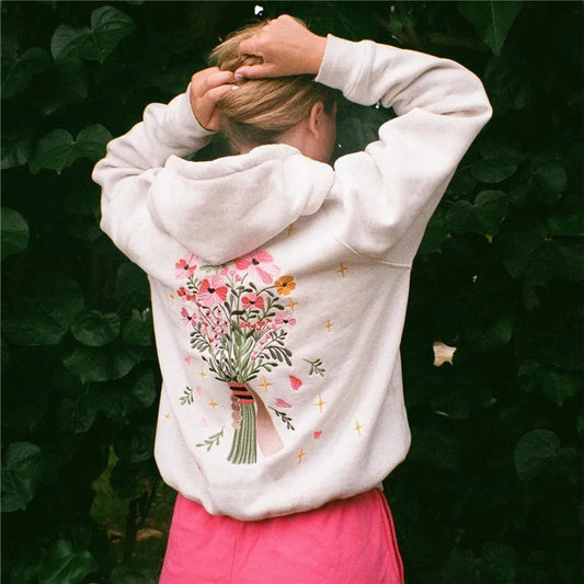 Print Hoodies Vintage Oversized