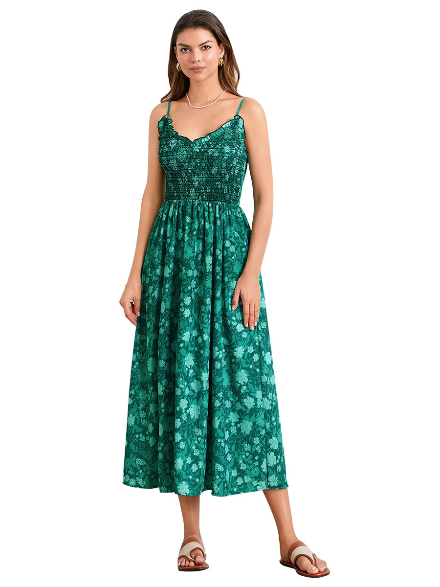Elegant A-Line Maxi Dress